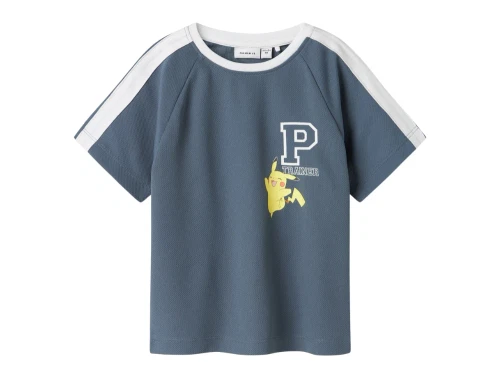 Name It t-shirt blue mirage med Pikachu og hvide detaljer